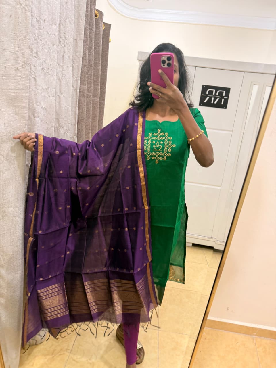 Emerald Grace - Violet Dupatta Set