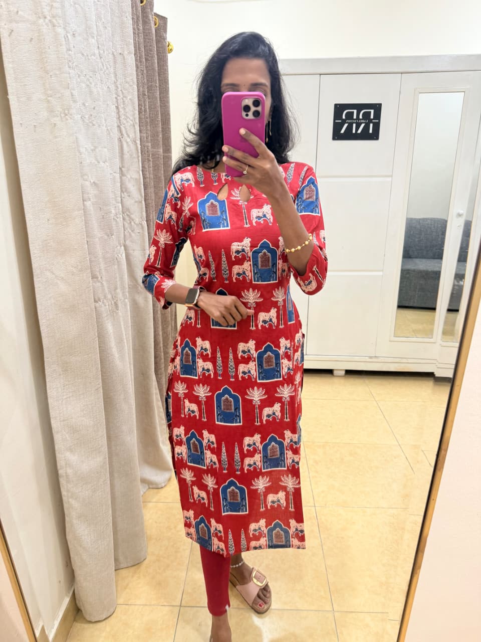 Ruby Royale – Red Ethnic Kurta