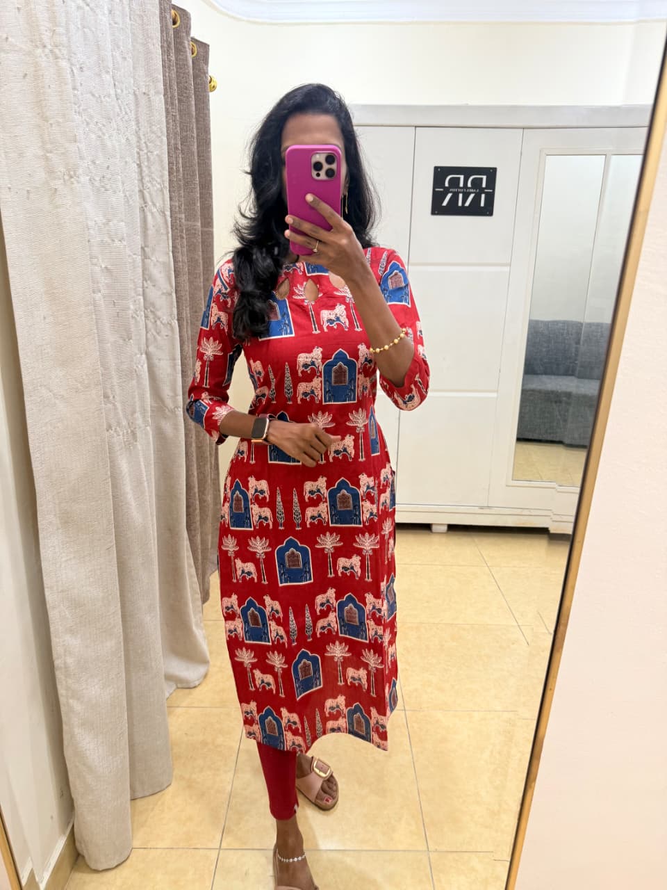 Ruby Royale – Red Ethnic Kurta